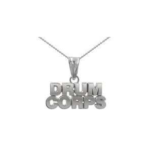  Color Guard Drum Corps Necklace in Silver 24 Jewelry