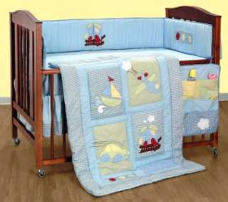 BOYS TOYS 4 piece Baby Quilt Crib Bedding Set  