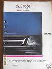 1990  Saab 9000 Programmable EDU Trip Computer Manual