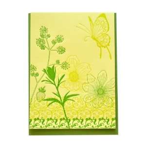 Delphine Les Fleurs Letterpress Note Card Set, Letterpressed Cards and 