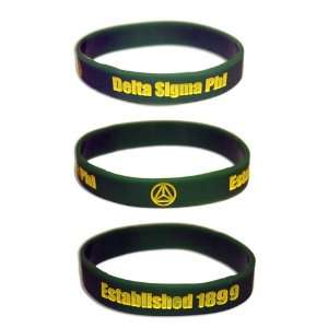 Delta Sigma Phi Silicone Wristband   Two Pack