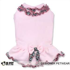 Is Pet Designer Dog Apparel   Kacie Ruffle Dress   Color Pink, Size 