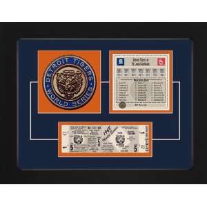  Detroit Tigers 1968 World Series Replica Ticket & Patch 