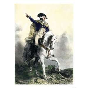  General George Washington in Battle on Horseback, Revolutionary War 