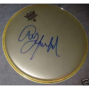 Art Garfunkel Autograph Signed Rare New Remo Drum Head   Sports 