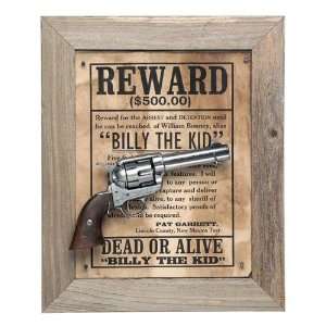  BILLY THE KID DELUXE BARNWOOD FRAMED SET NON FIRING 