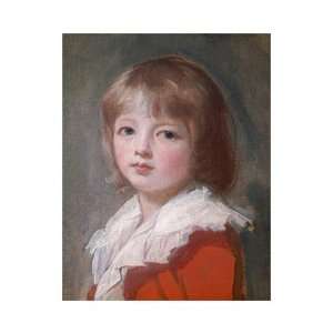 Portrait Of A Boy by George Romney. size 16.5 inches width by 20 