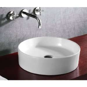 Caracalla CA4115 Circular White Ceramic Vessel Bathroom 