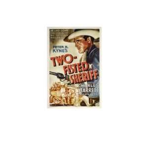  Two Fisted Sheriff, Charles Starrett, 1937 Photographic 