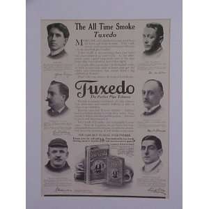 Christy Mathewson New York Giants Pitcher & Others 1913 Tuxedo Tobacco 