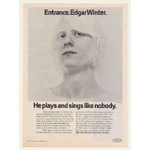  1970 Edgar Winter Entrance Epic Records Print Ad (45985 