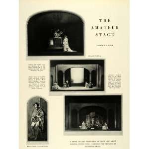  1924 Print Stage Eric Stahlberg Church Scene Josephine 