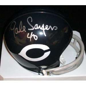 Gale Sayers Autographed Chicago Bears THROWBACK Mini Helmet