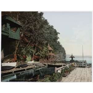   Dock and Basin, Green Island, Lake George, N.Y 1904