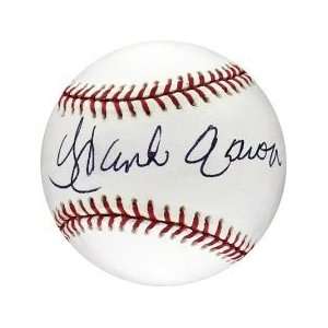 Hank Aaron MLB Baseball Signed In Black