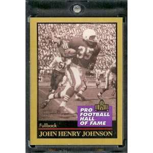  1991 ENOR John Henry Johnson Football Hall of Fame Card 