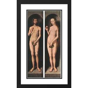 Memling, Hans 16x24 Framed and Double Matted Adam and Eve