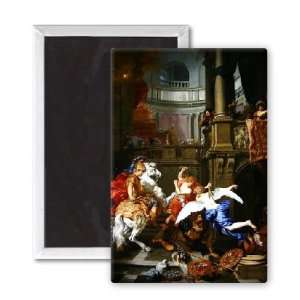  The Expulsion of Heliodorus from the Temple,   3x2 inch 