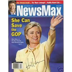 Hillary Clinton Save The Gop Signed Newsmax Magazine