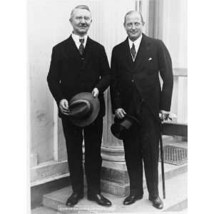  1930 photo Dr. Hjalmar Schacht, left, former President of 