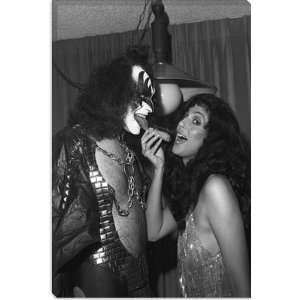  Gene Simmons of Kiss and Cher with a Chocolate Eclair 1979 