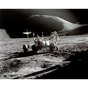  Apollo 15 James Irwin and Lunar Rover 8x10 Silver Halide 
