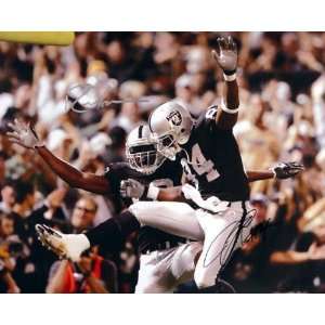 Randy Moss and Jerry Porter Oakland Raiders 16x20 Dual Autographed 