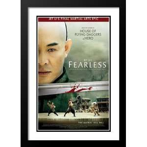 Jet Lis Fearless 32x45 Framed and Double Matted Movie Poster   Style 