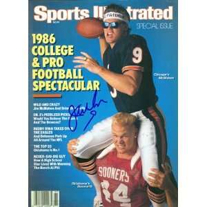 Jim McMahon Autographed Sports Illustrated Magazine 1986