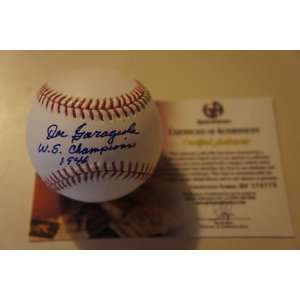  Joe Garagiola Autographed Baseball   1946WS GAI 