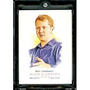  2007 Topps Allen & Ginter # 319 Ken Jennings (SP) SHORT 