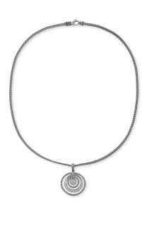 John Hardy Langit Pavé Diamond & Sterling Silver Pendant Necklace 