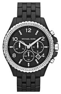 Michael Kors Crystal Topring Chronograph Watch  