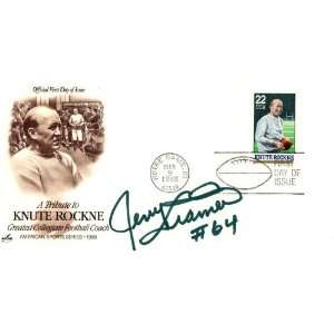  Jerry Kramer #64 Autographed Knute Rockne First Day of 