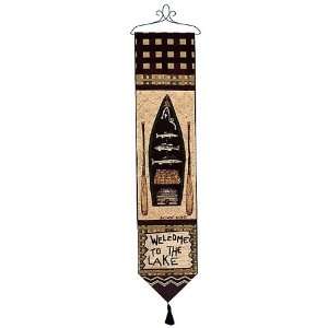  Welcome to the Lake Tapestry Bell Pull