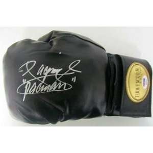 Manny Pacquiao Signed Black Boxing Glove PSA   Autographed Boxing 