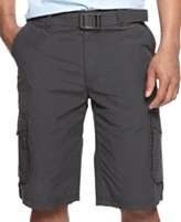 Alfani Shorts, Belted Cotton Nylon Cargo Short