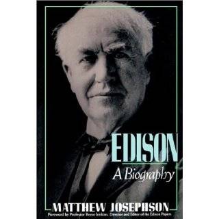 Edison A Biography Paperback by Matthew Josephson