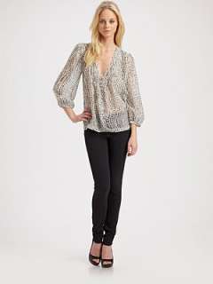 Joie   Calico Silk Blouse    