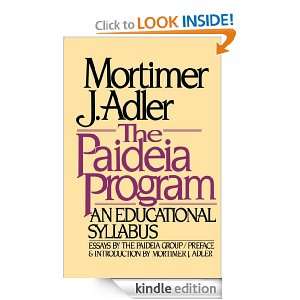 Paideia Program Mortimer J. Adler  Kindle Store