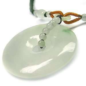  Large Jade Coin Necklace 