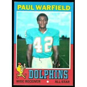 Paul Warfield 1971 Topps Card #261