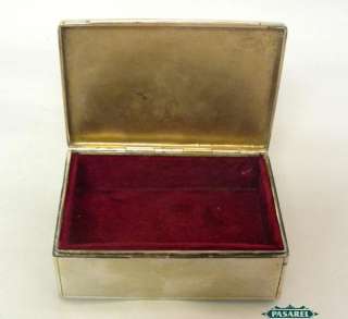 Fine Austro Hungarian Silver Lidded Jewelry Box Ca 1900  
