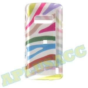White Rainbow Hard Case Cover for LG enV Touch VX11000  