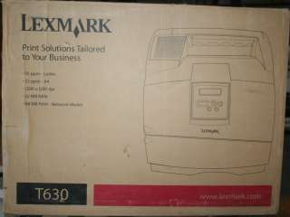 Lexmark T630 Laser Printer with original box page count 77,849 