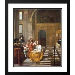  Hooch, Pieter de 28x34 Framed and Double Matted Company 