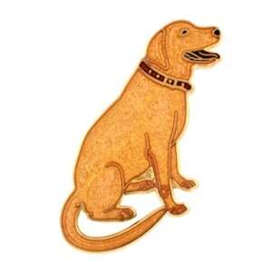  Hand enameled yellow labrador brooch or pin Jewelry