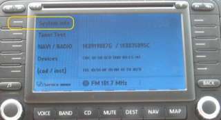VW MFD2 Firmware Software Update SW50 Passat Jetta Golf EOS Touareg 