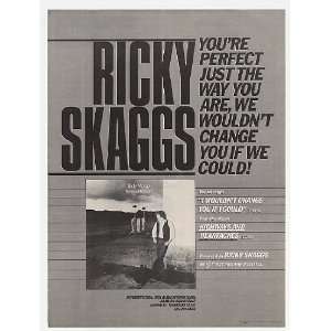 1983 Ricky Skaggs Highways & Heartaches Print Ad (Music Memorabilia 