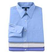 Croft and Barrow Classic Fit Solid Non Iron Point Collar Dress Shirt